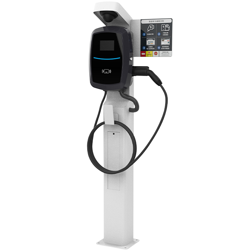 License plate recognition electric vehicle charging station